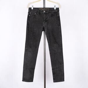 American Eagle Men's Extreme Flex 4 Slim Fit Stretch Skinny Jeans 28 x 29 Black